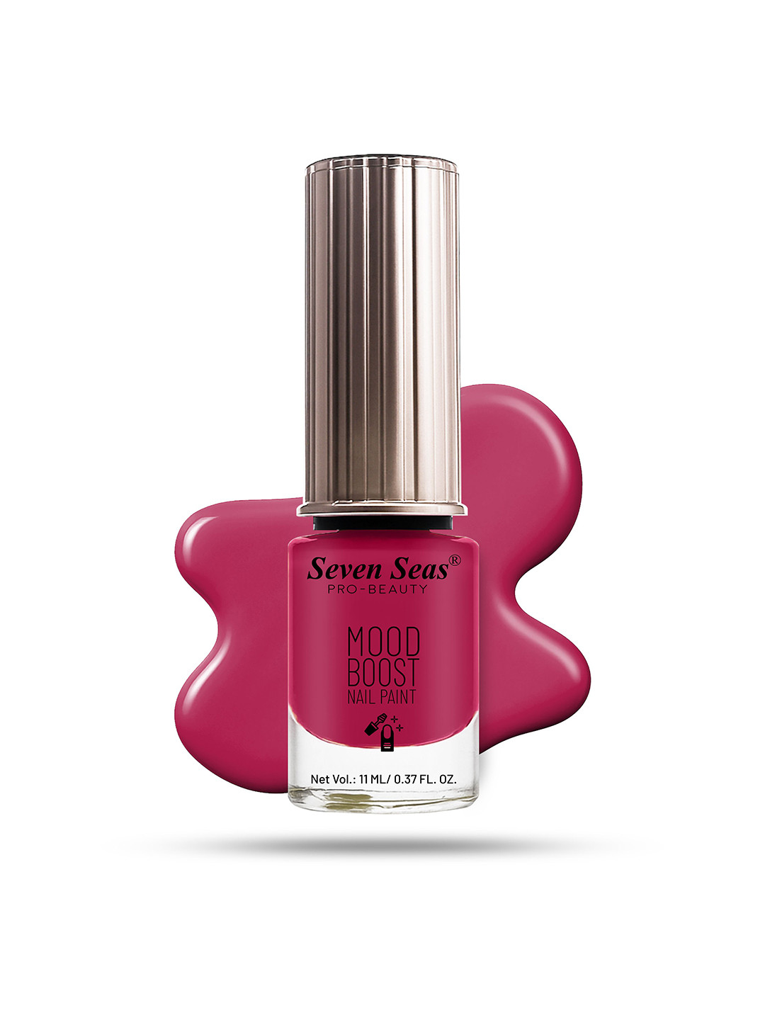 Seven Seas Mood Boost Long Lasting & Chip Resistant Nail Paint - 11 ml - Ruby 20