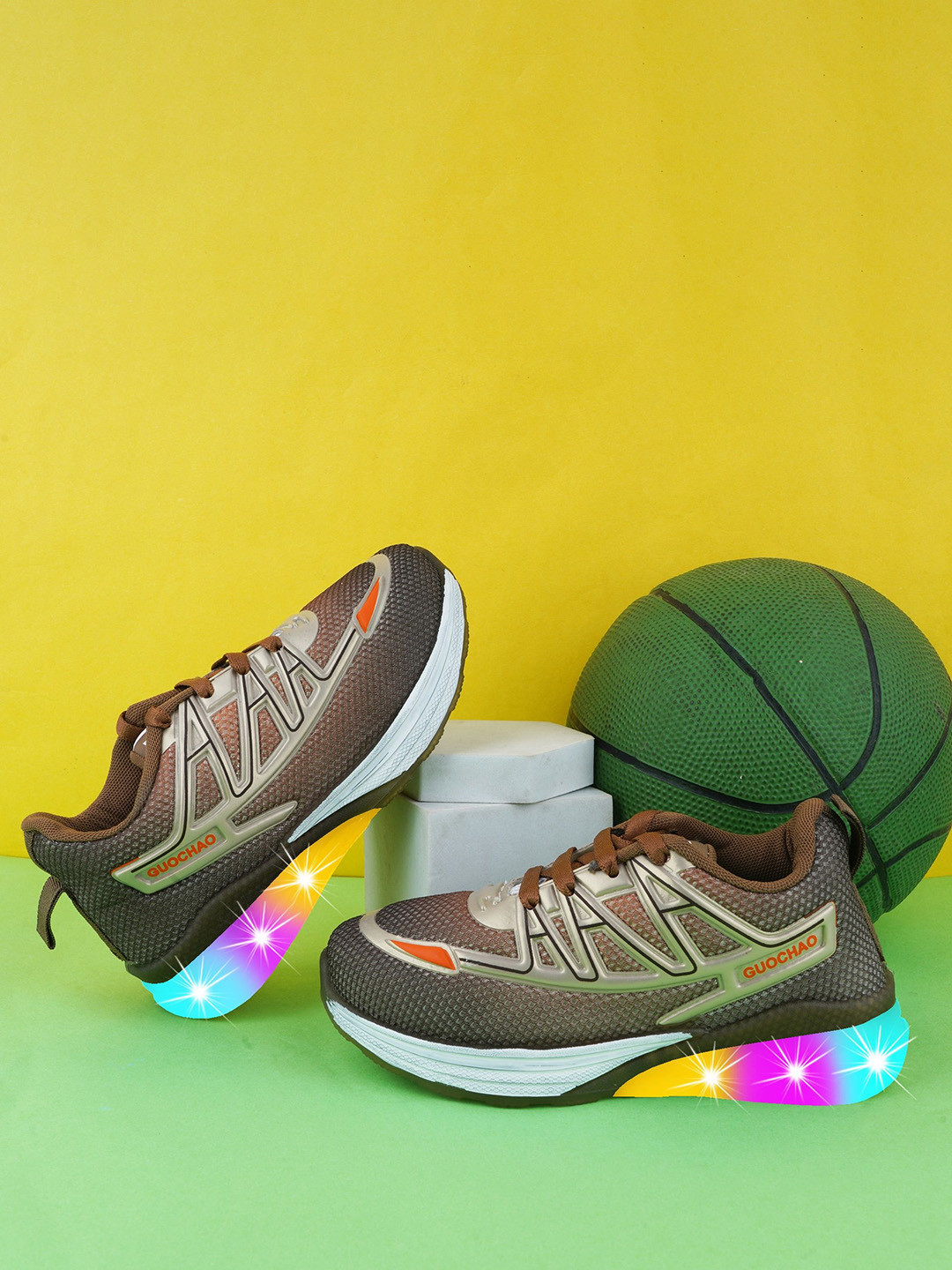 BAESD Kids Lightweight LED Mesh Sneakers