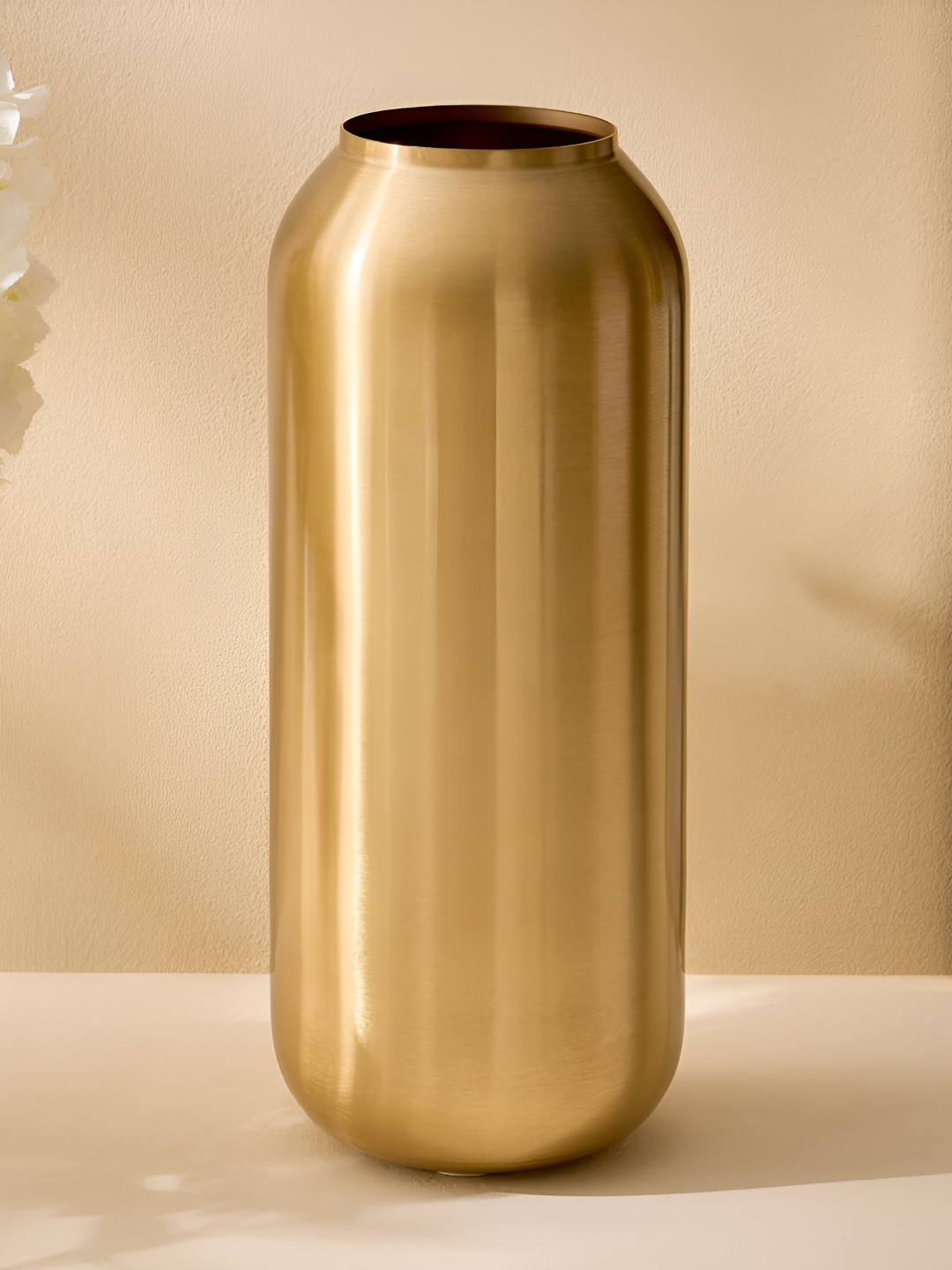 Home Centre Suvarna Gold-Toned Amudha Flower Vase