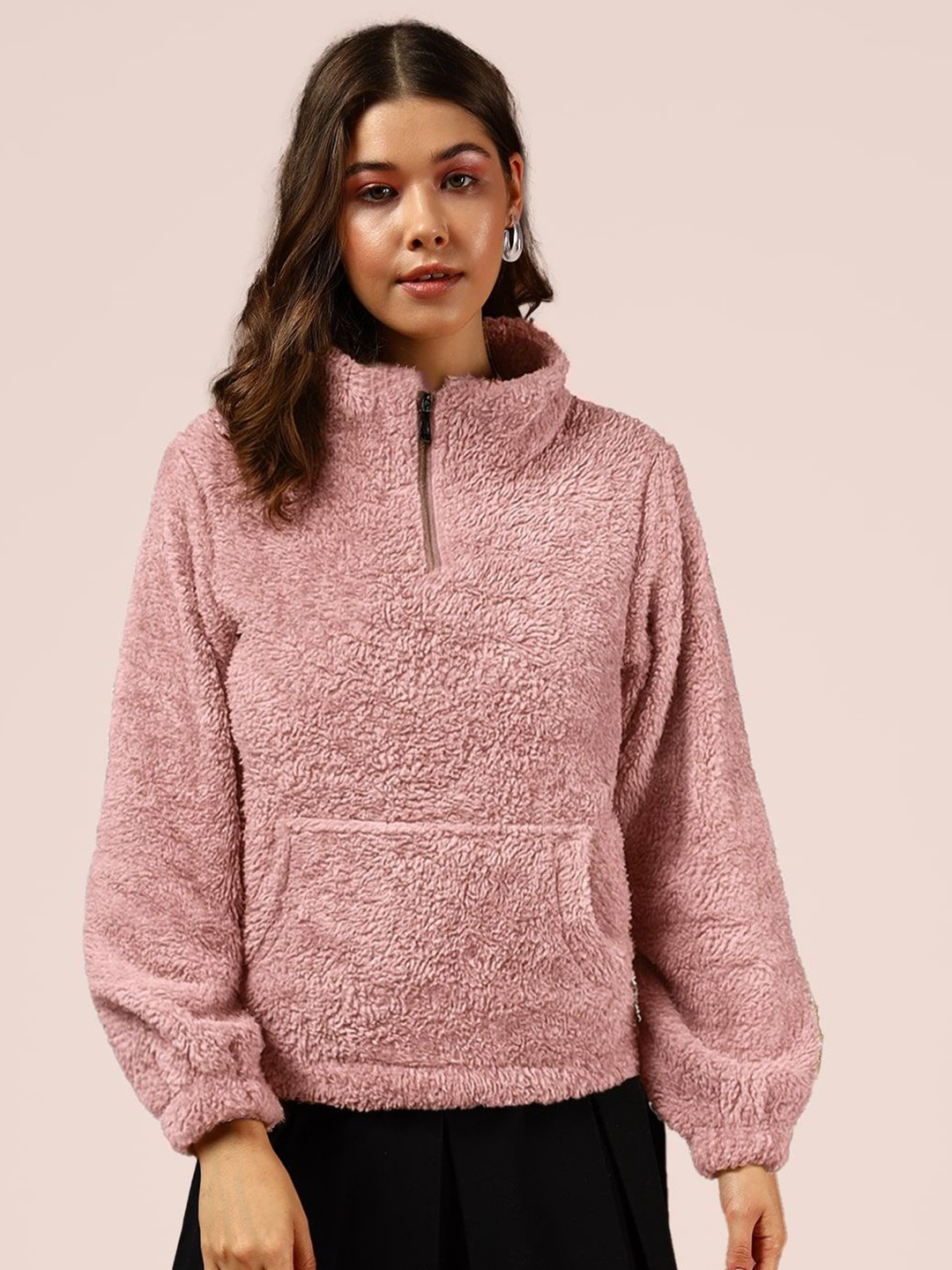 The Dry State Women Zip Front Pullover Sweatshirt