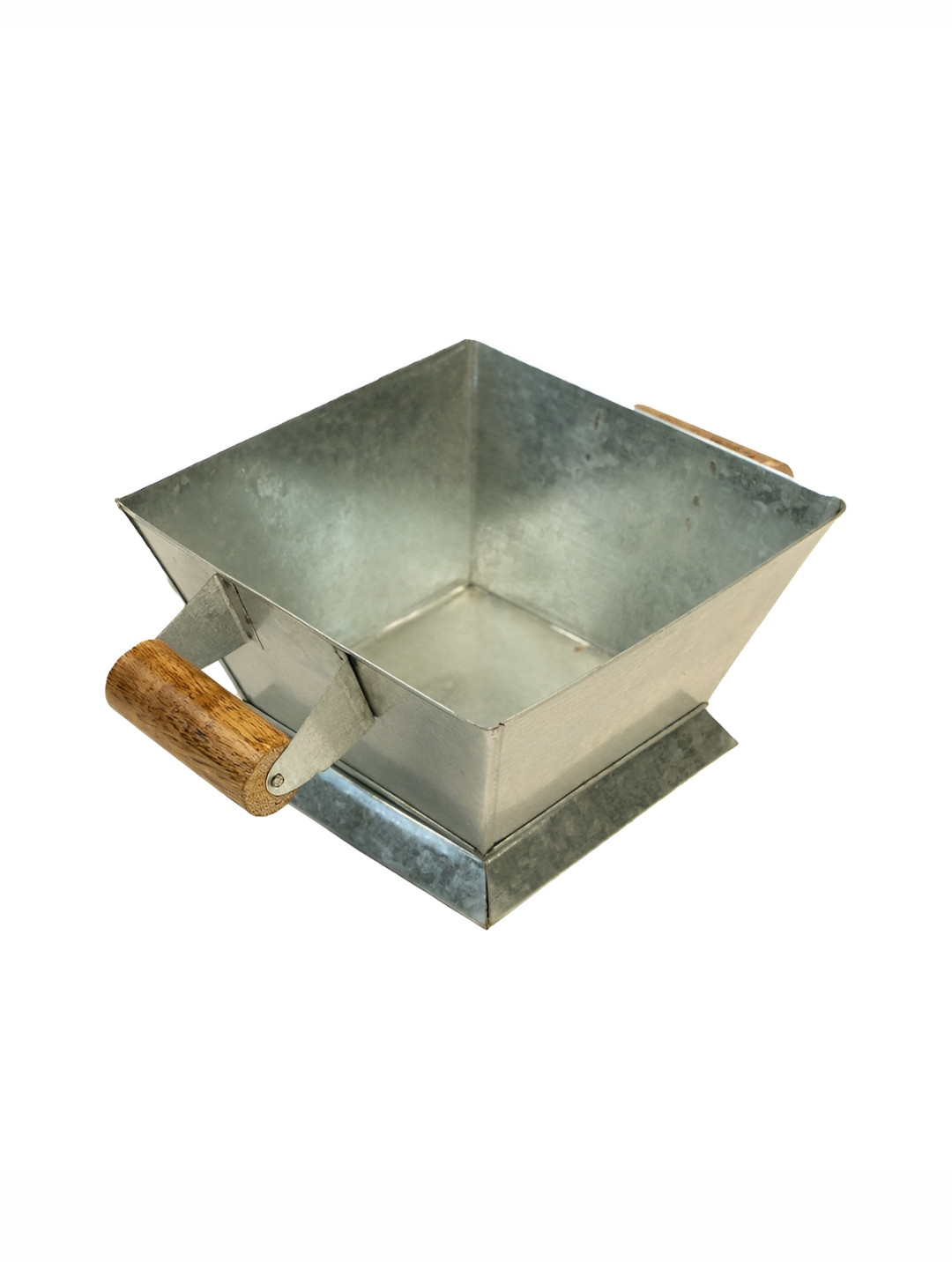 prettykrafts Silver Toned & Brown Metal Havan Kund