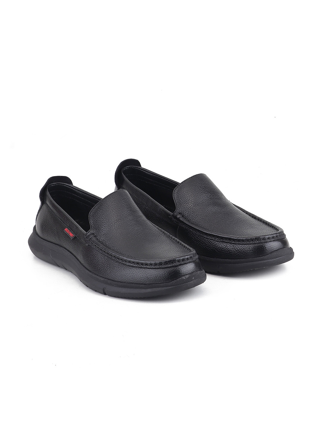 Red Chief Men Leather Round Toe Slip-On Sneakers