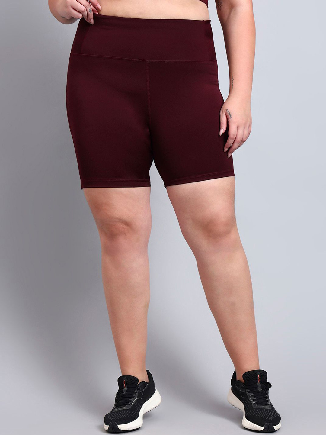 skyria Plus Women Slim Fit High-Rise Training or Gym Sports Shorts