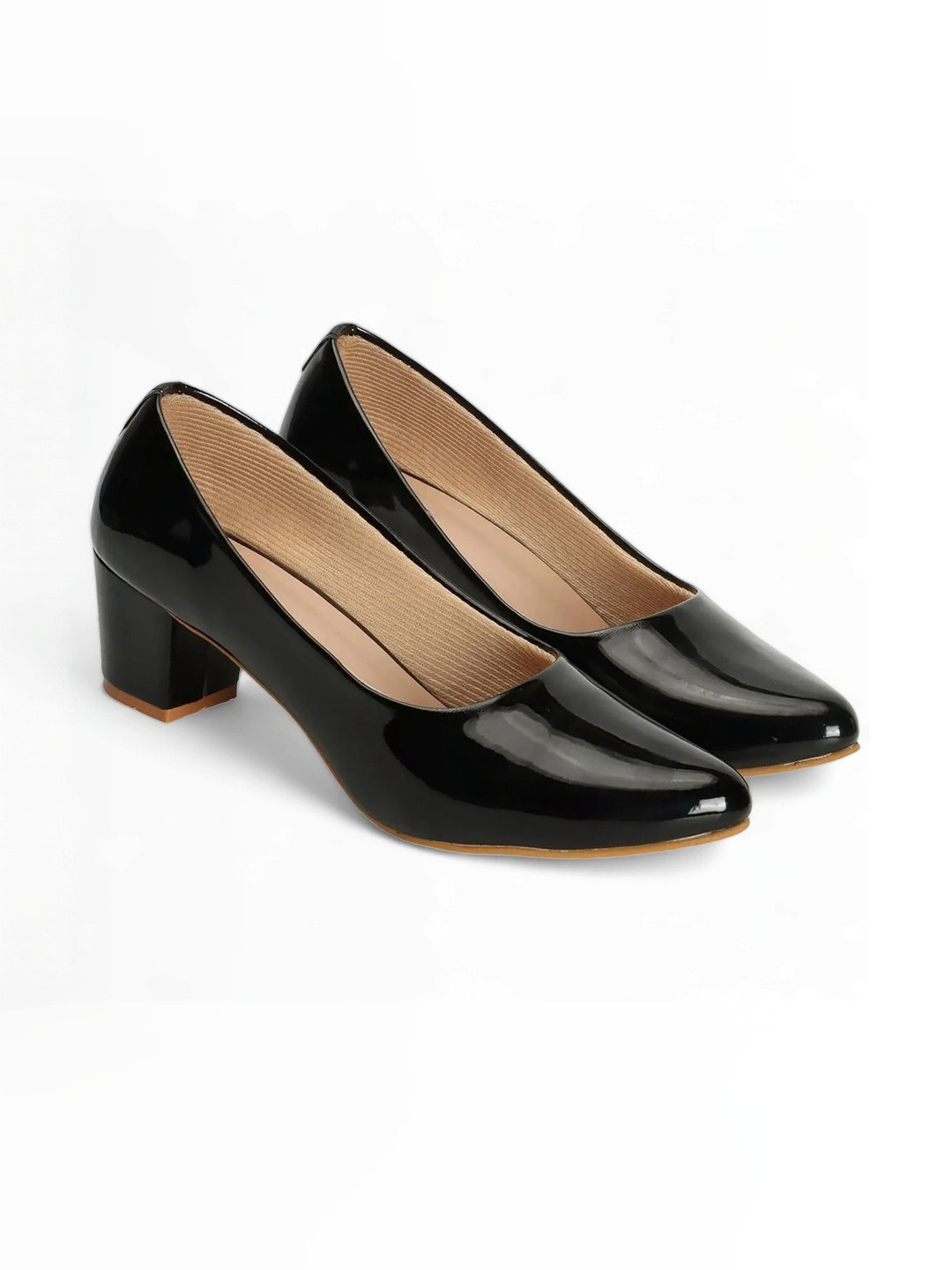 Shoesphere Pointed Toe Block Pumps