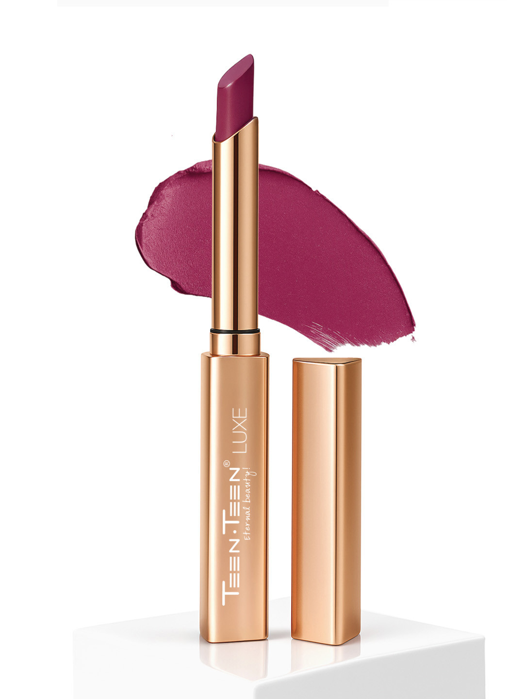 TEEN TEEN COSMETICS Luxe Matte 12Hrs Long Lasting Lipstick - 1 g - Noughty-Nude - 01