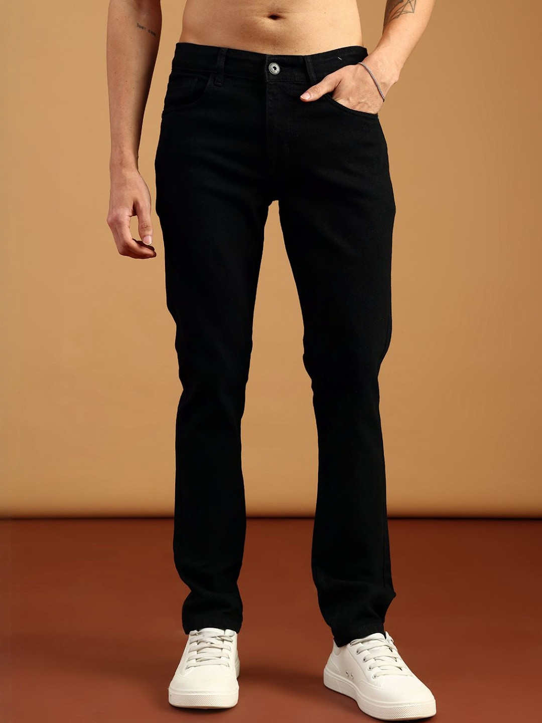 LIMEROAD Men Solid Denim Mid-Rise Jeans