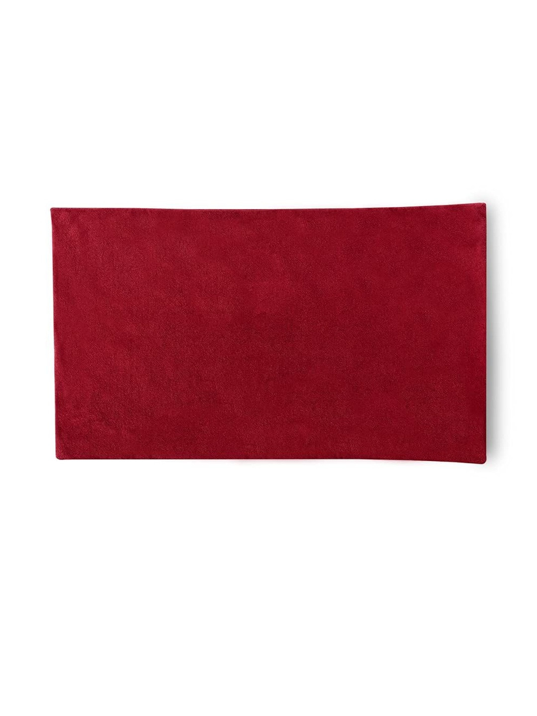 AGS ACTIVE Red Pack Of 2 Rectangle Solid Cotton Filled Zipper Pillow Protectors