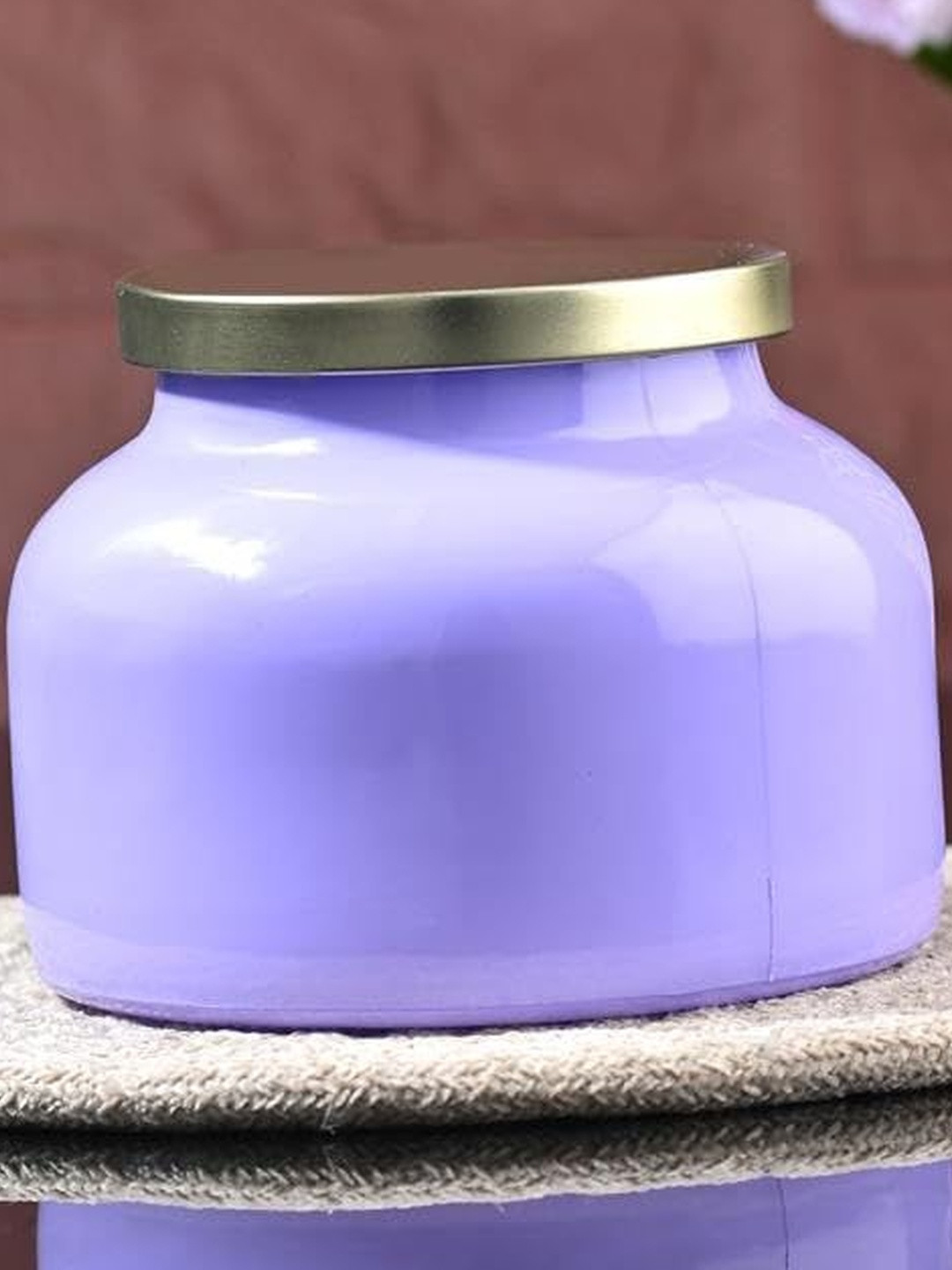 1ST TIME Purple Glass Dishwasher Safe Jar Container 700 ml