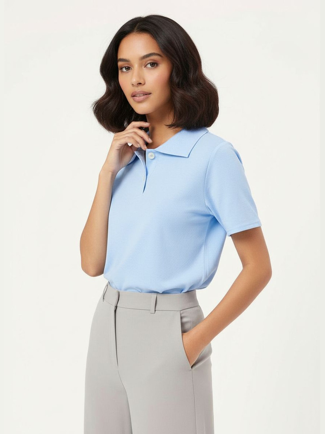 DressBerry Edgy Kawaii Polo Neck T-shirt