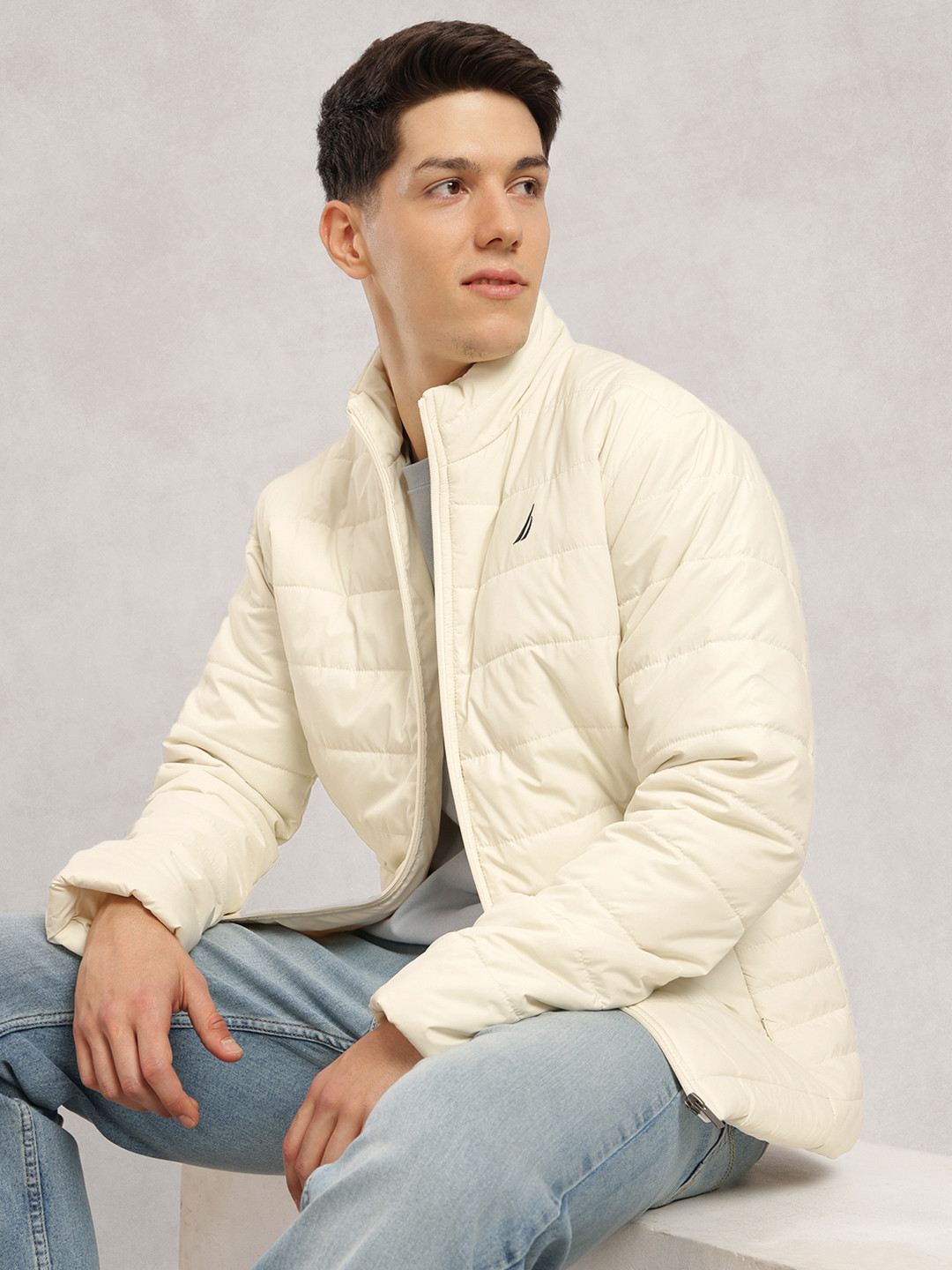 Nautica Mock Collar Padded Jacket