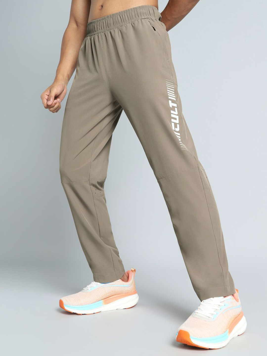 CULT Men Khaki Train All Format Training Trackpant