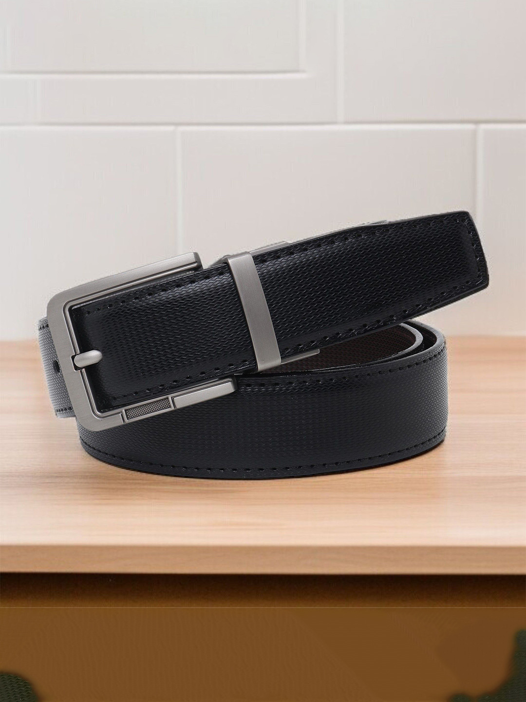 Killer Men Textured Reversible Formal Belt