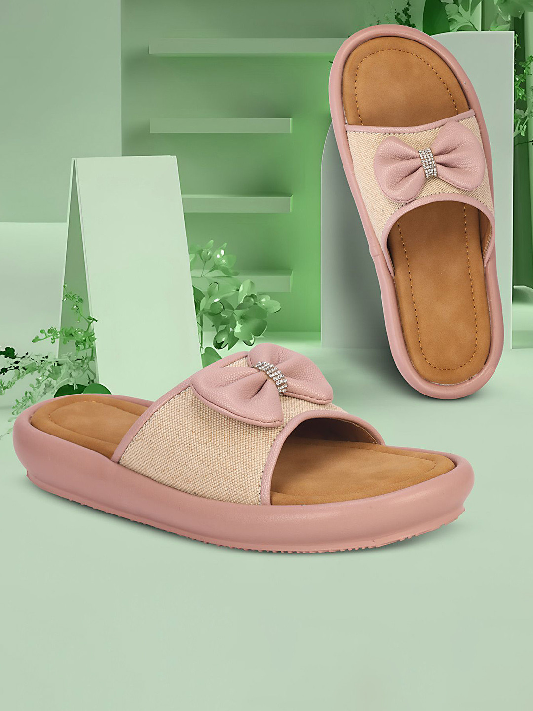 Ishransh Bow b Open-Toe Flats
