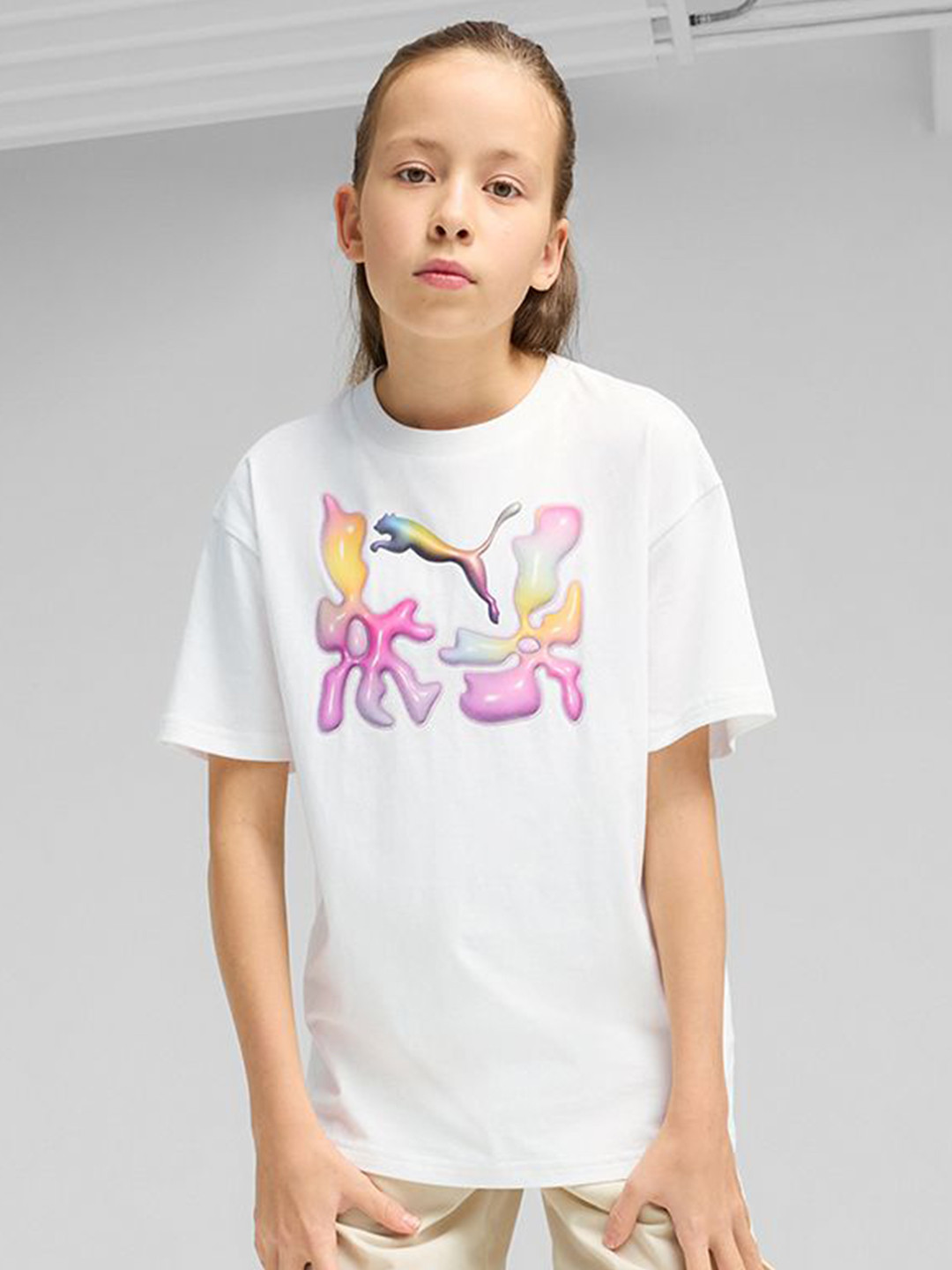 Puma Graphics Youth Relaxed Fit Tee