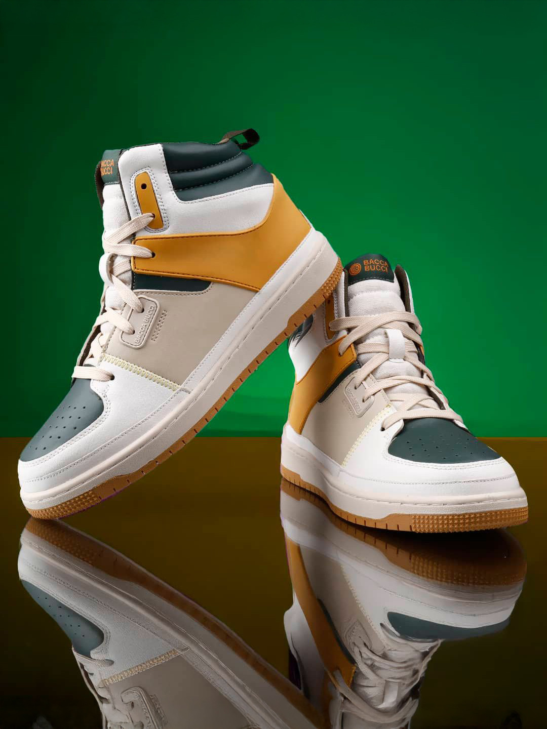 bacca bucci Gourmet Collection Men High-Top Lace-Ups Sneakers