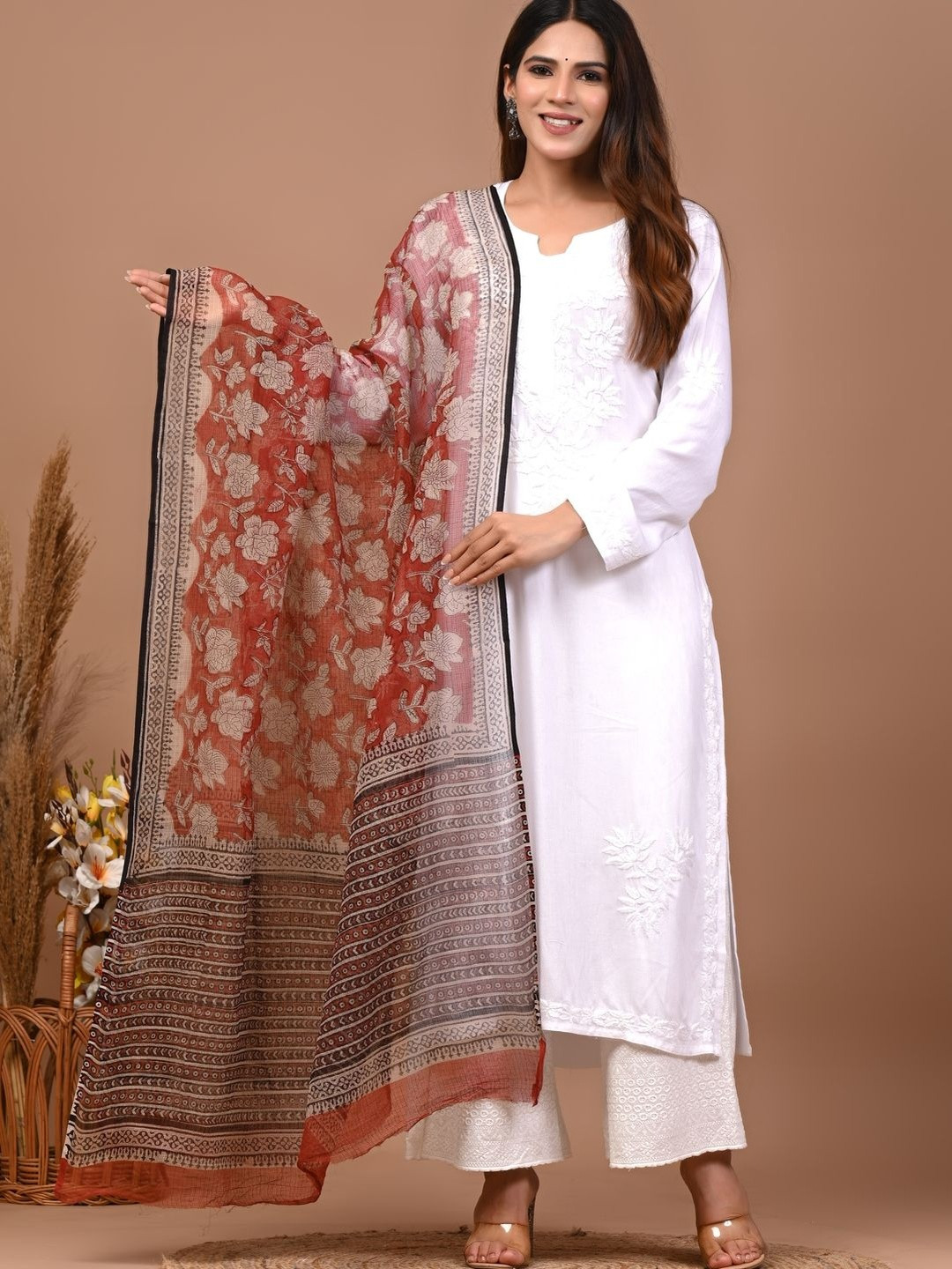 Suha Block Print Dupatta