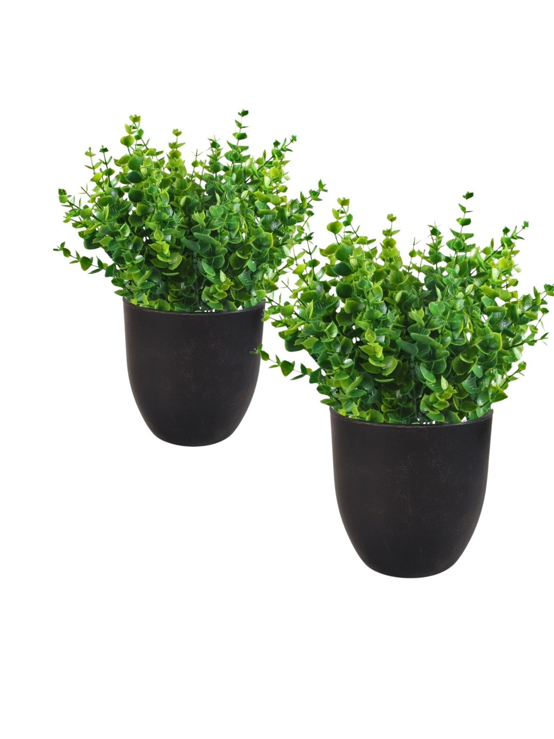 Dekorly Plastic Artificial Flowers & Plants With Pot