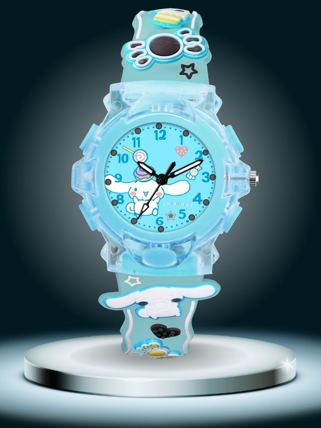 PAPIO Kids Silicon Straps Analogue Watch KD-140 SKY BLUE CINNA