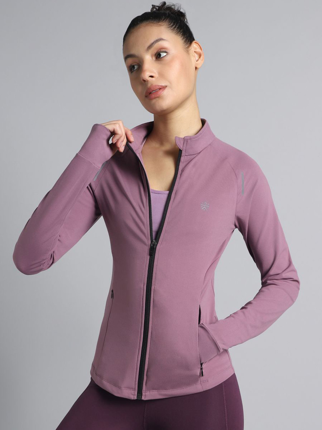 CULT Women's Purple Performance Training Essential COMFlex Jacket