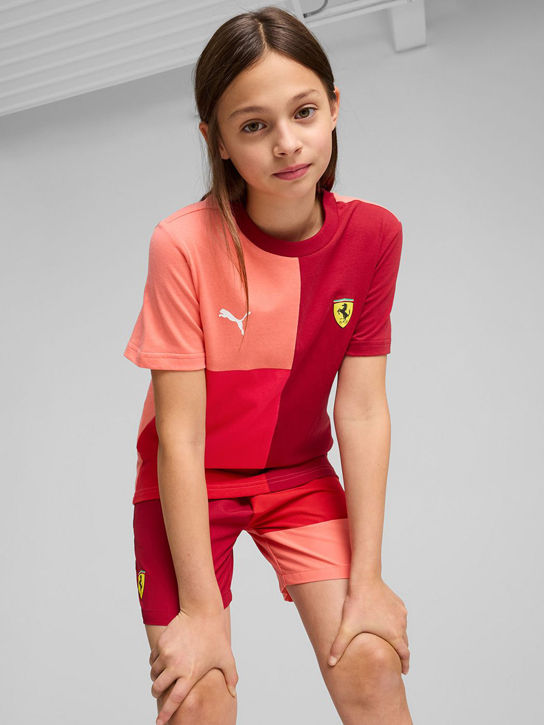 PUMA Motorsport Unisex Kids Scuderia Ferrari Race Lifestyle Youth Motorsport Tee