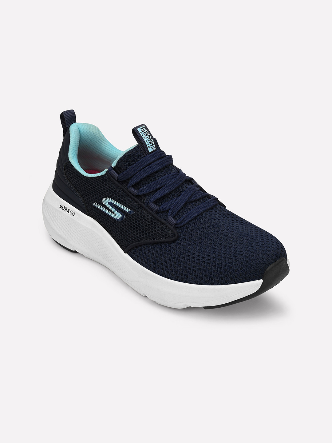 Skechers Go Run Elevate Women Textile Woven Design Lace-Ups Round Toe Sneakers