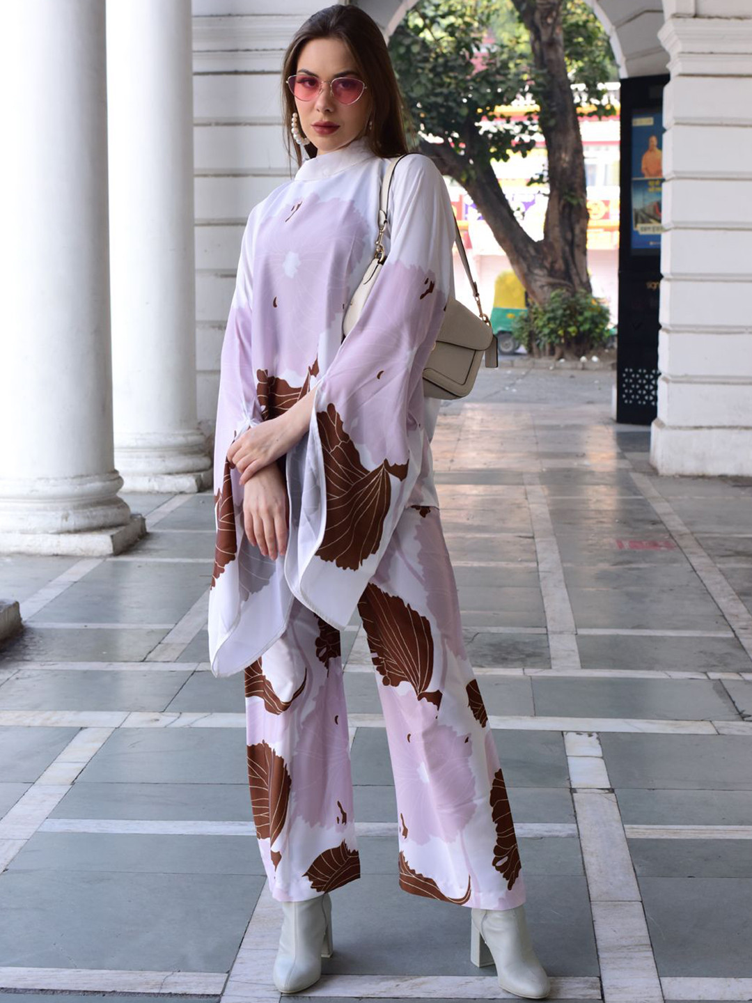 ROMONIA Printed Tunic With Palazzo