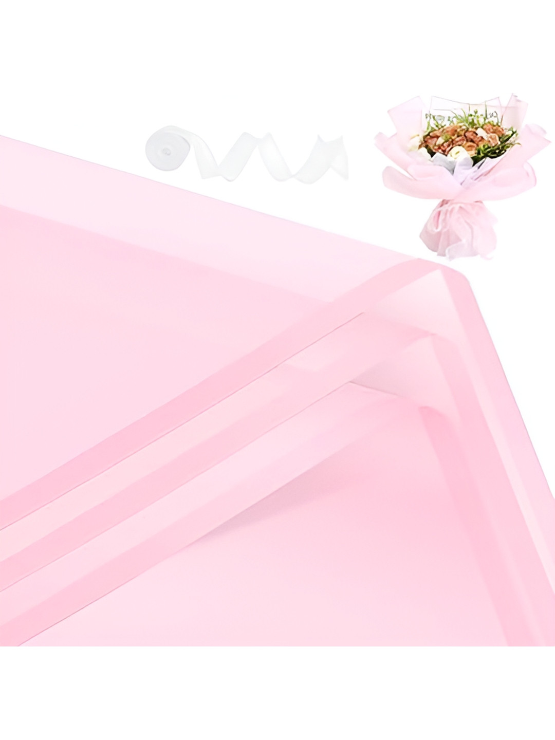 SAKSHAM 20 Piece Pink Wrapping Sheets