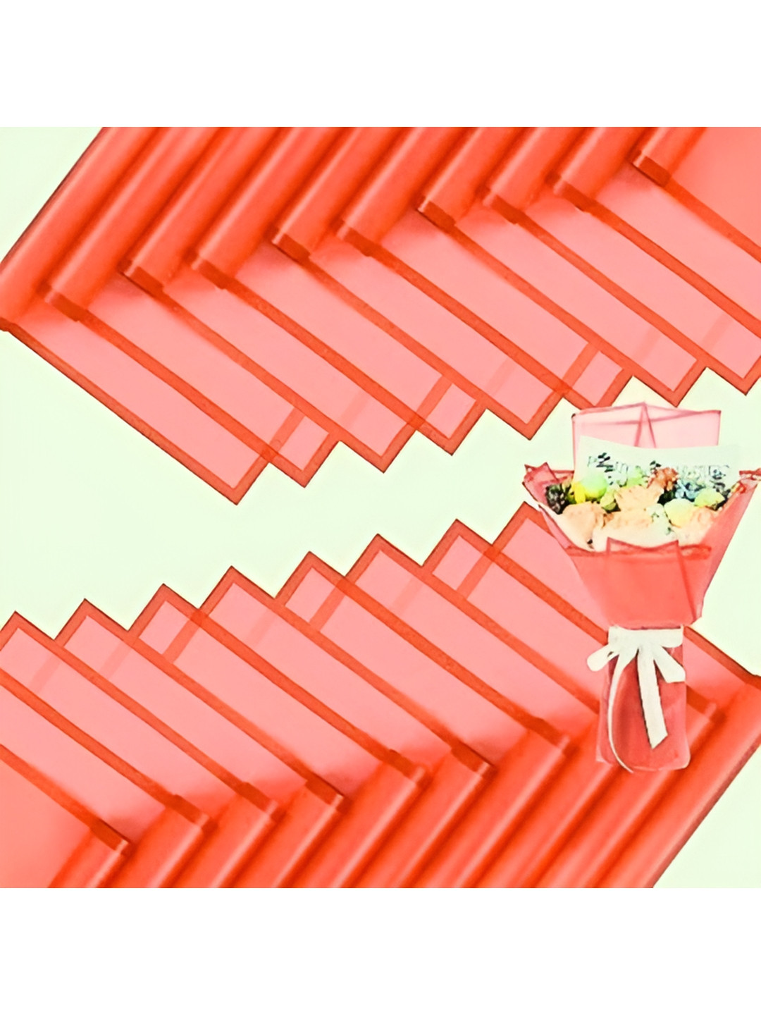 SAKSHAM  Red Flower Wrapping Home Gift Sets