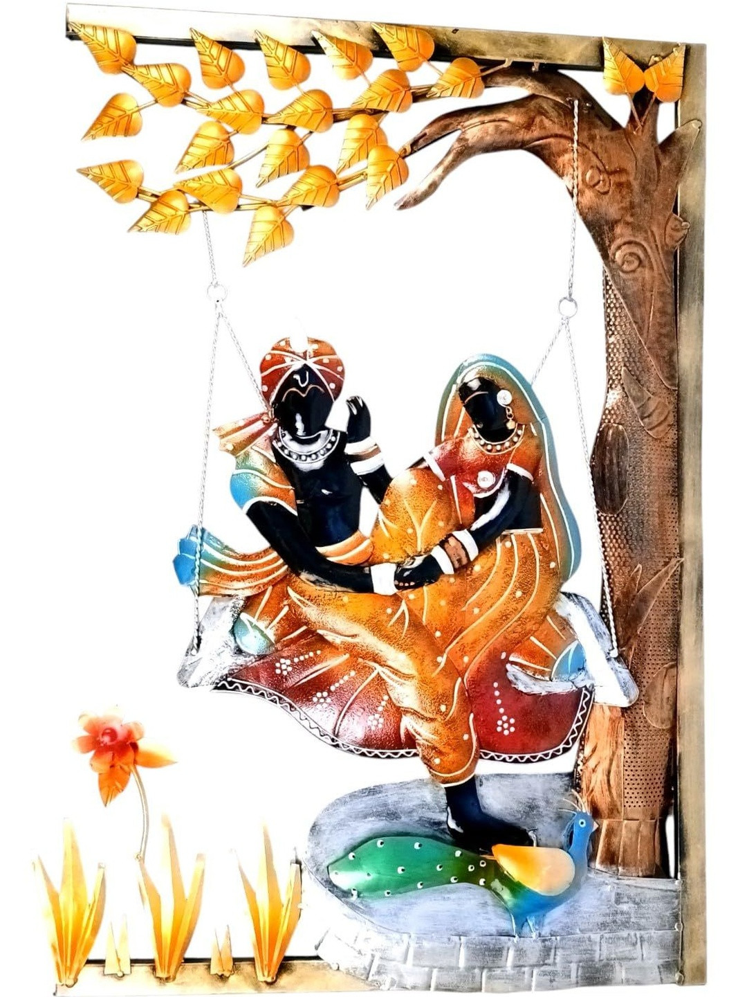 Apka Mart Radha Krishna Wall Hanging with LED Light