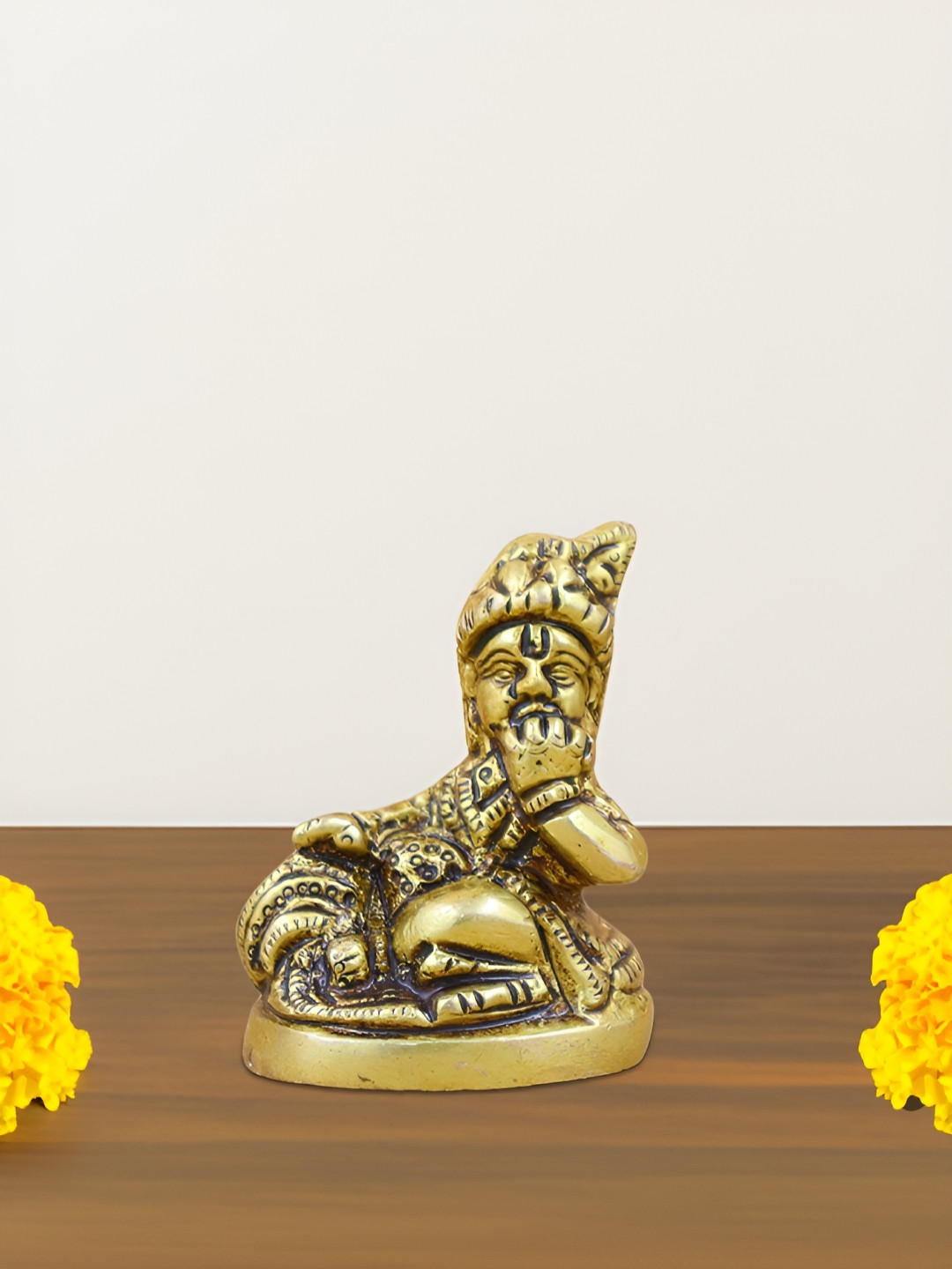 INTERNATIONAL GIFT Gold-Toned & Black Laddu Gopal Religious Idol Showpiece