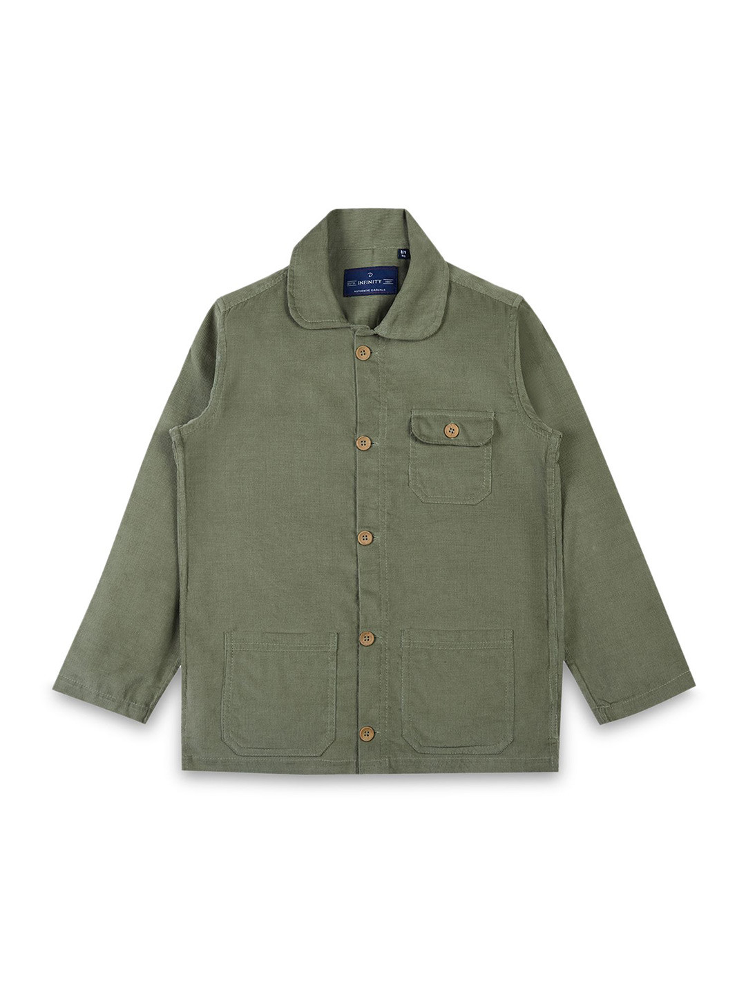 Infinity Boys Solid Cotton Shirts