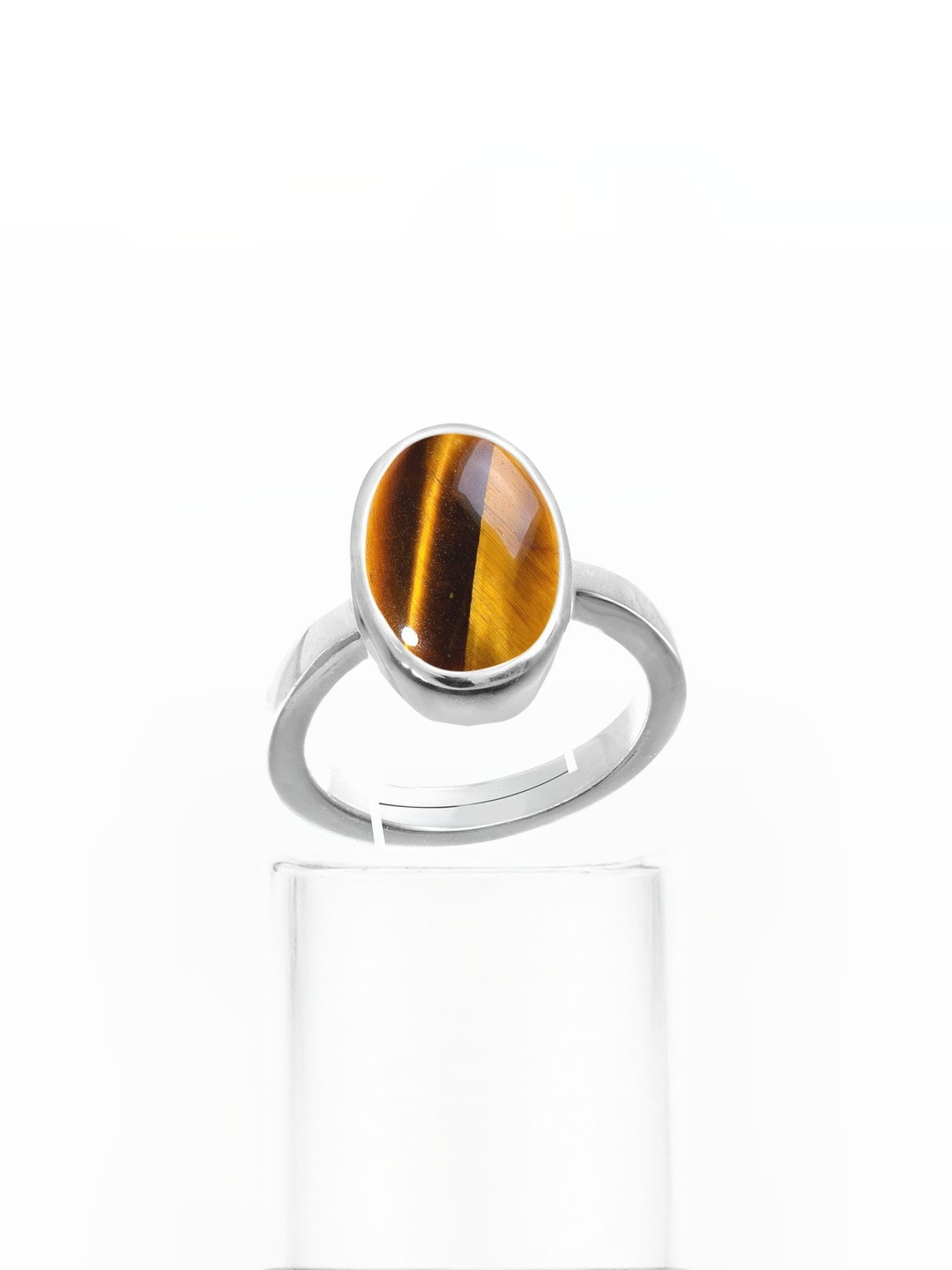 elitemart Men Brass Tigers Eye Finger Ring