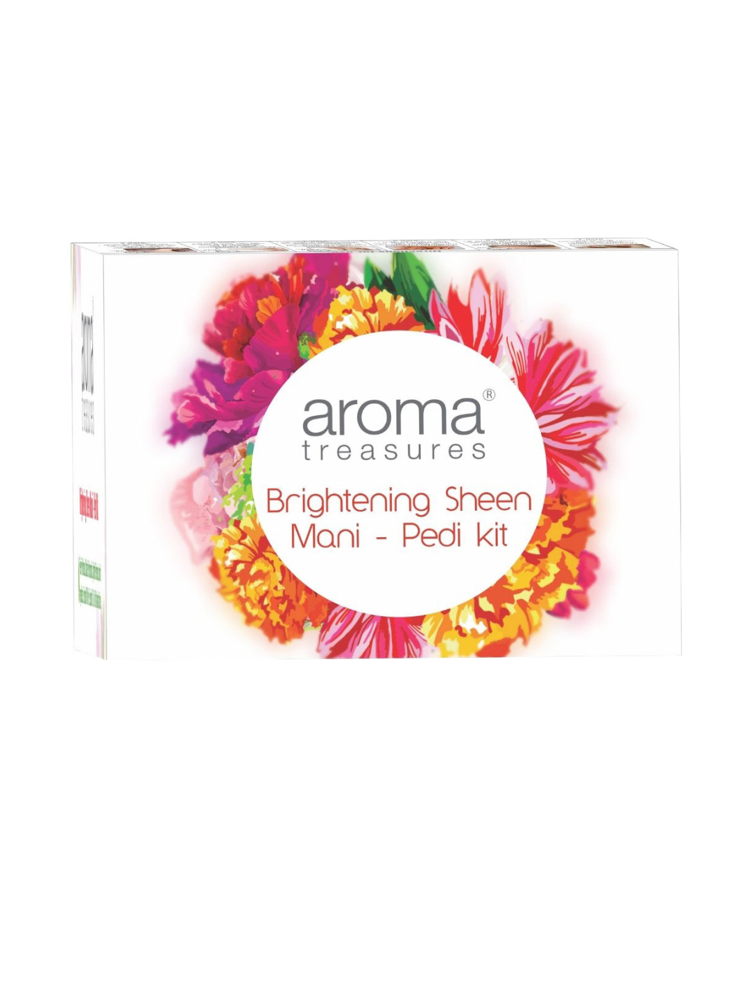 Aroma Treasures 5 Step Brightening Sheen Mani-Pedi Kit With Aloevera