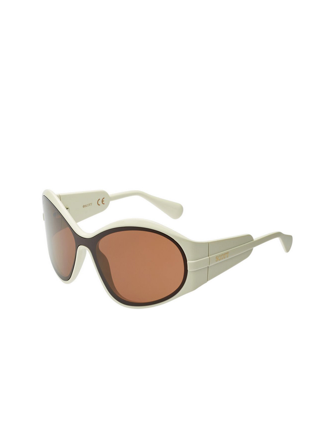 SCOTT Unisex Brown Lens & White Round Sunglasses with Scott 3194 Rollins C2 S
