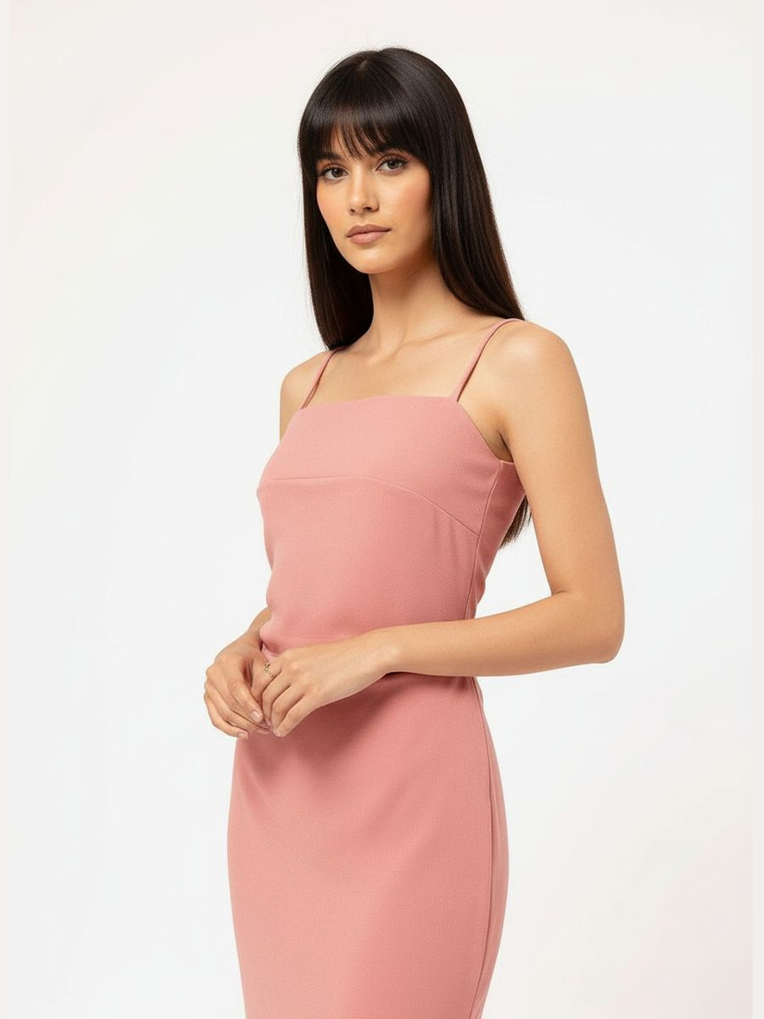 DressBerry Pleated Sheath Dress