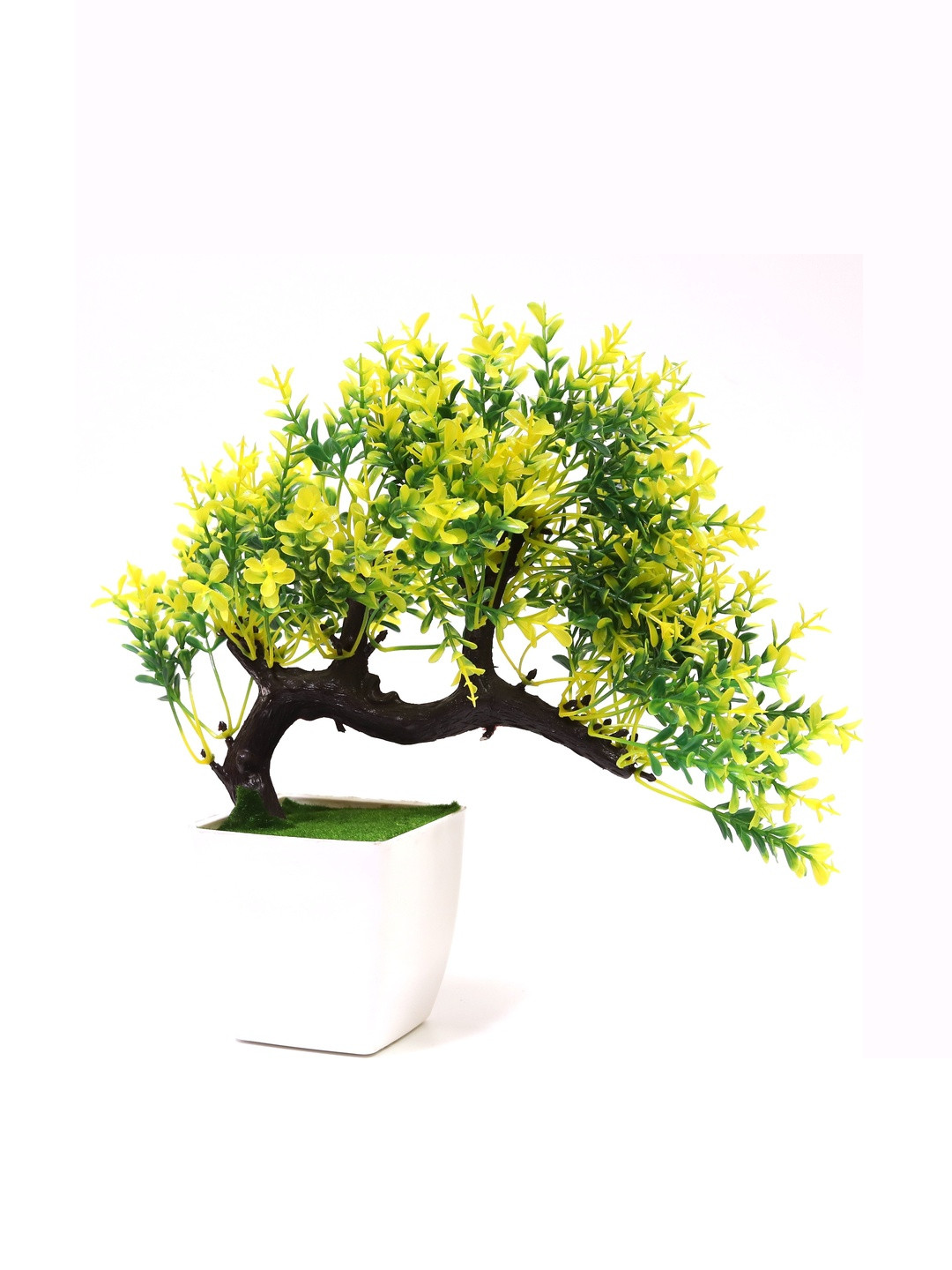 Dekorly Yellow   Artificial Flowers & Plants With Pot