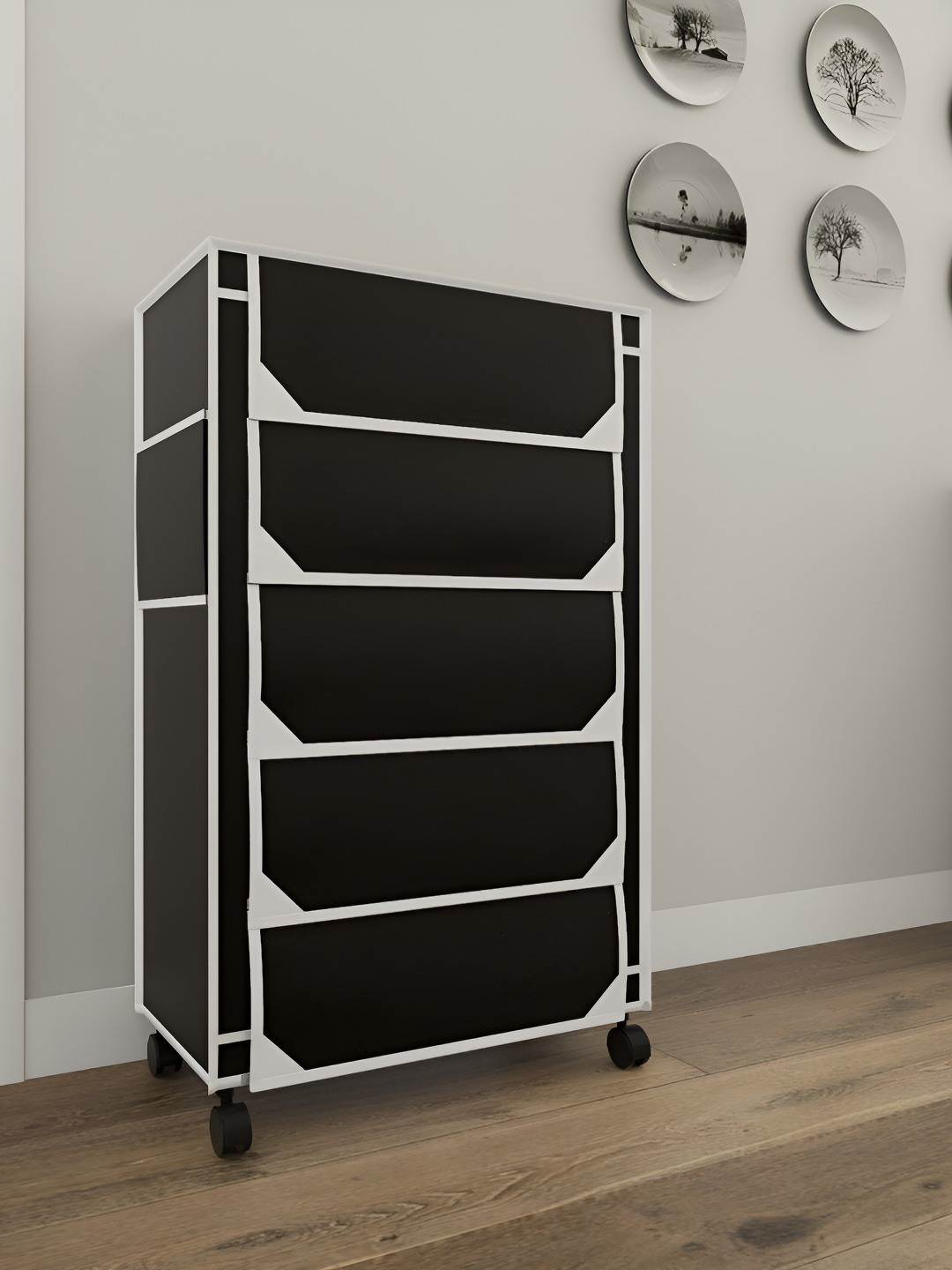 Fabura Unisex 5-Layers Shoe Rack With Wheels