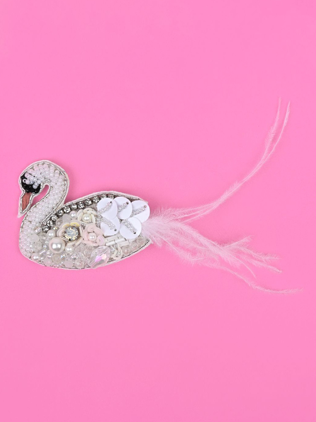 Aye Candy Girls Swan On Alligator Hair Clip