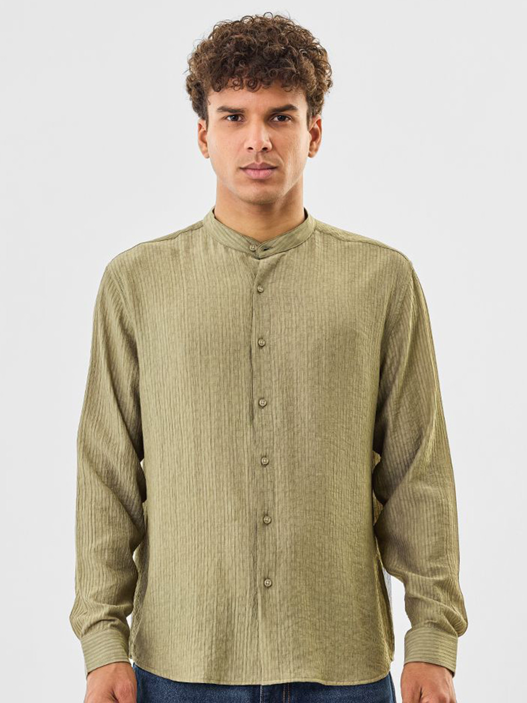 Snitch Men Textured Shirts