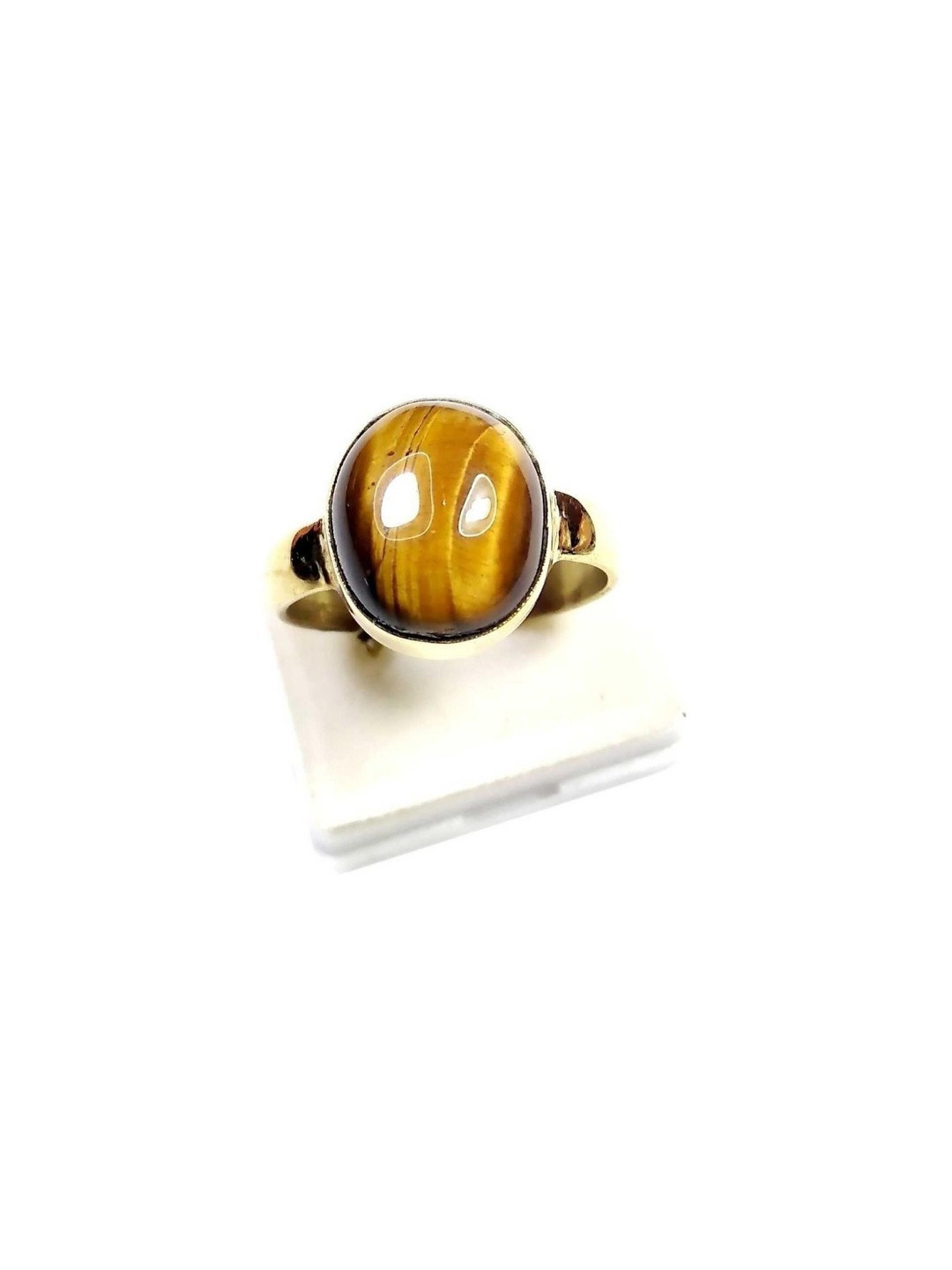 elitemart Unisex Alloy Tiger Eye Finger Ring