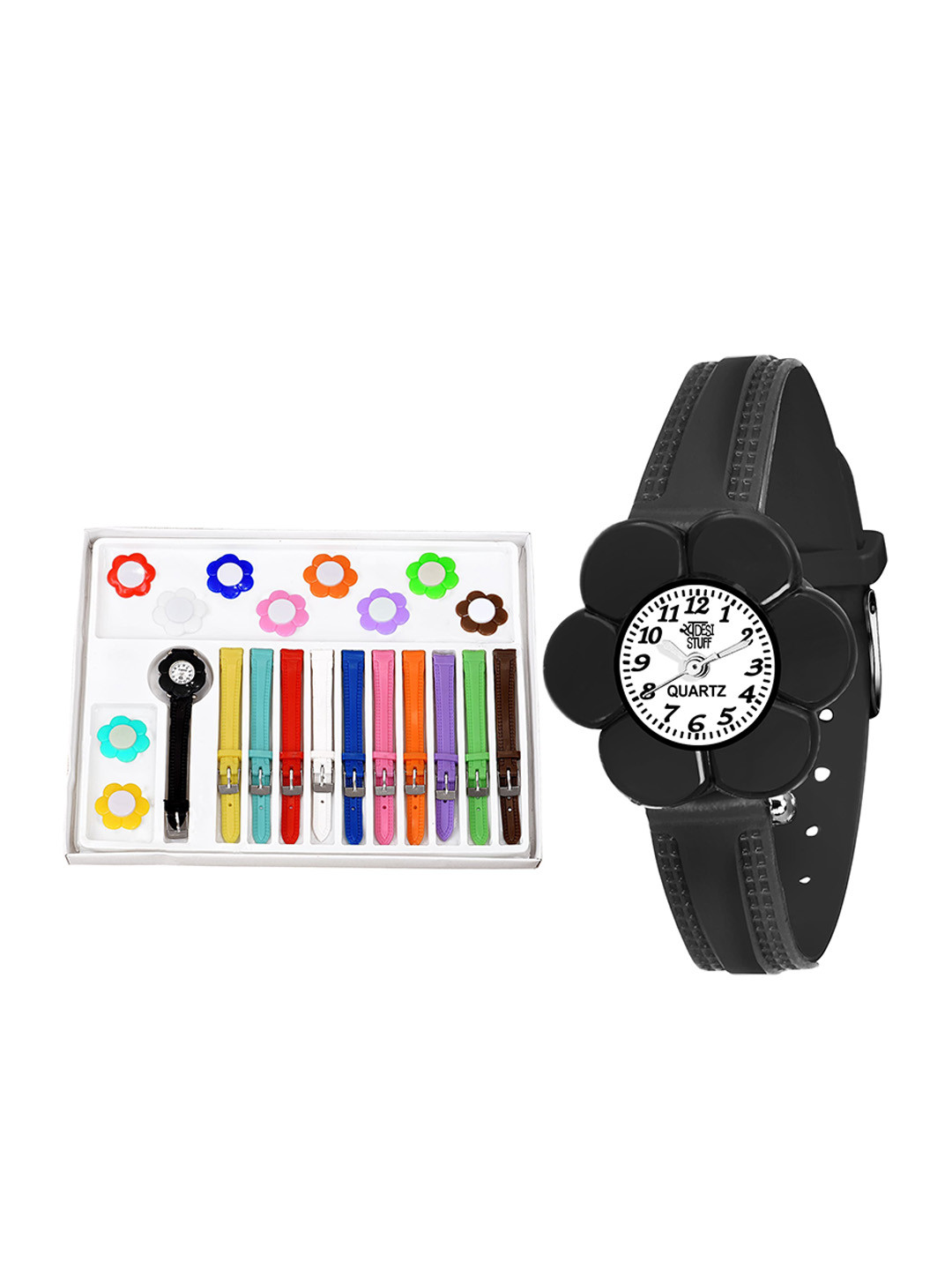 SWADESI STUFF Kids Dial & Straps Analogue Watch 11 BELT FLOWER 8181