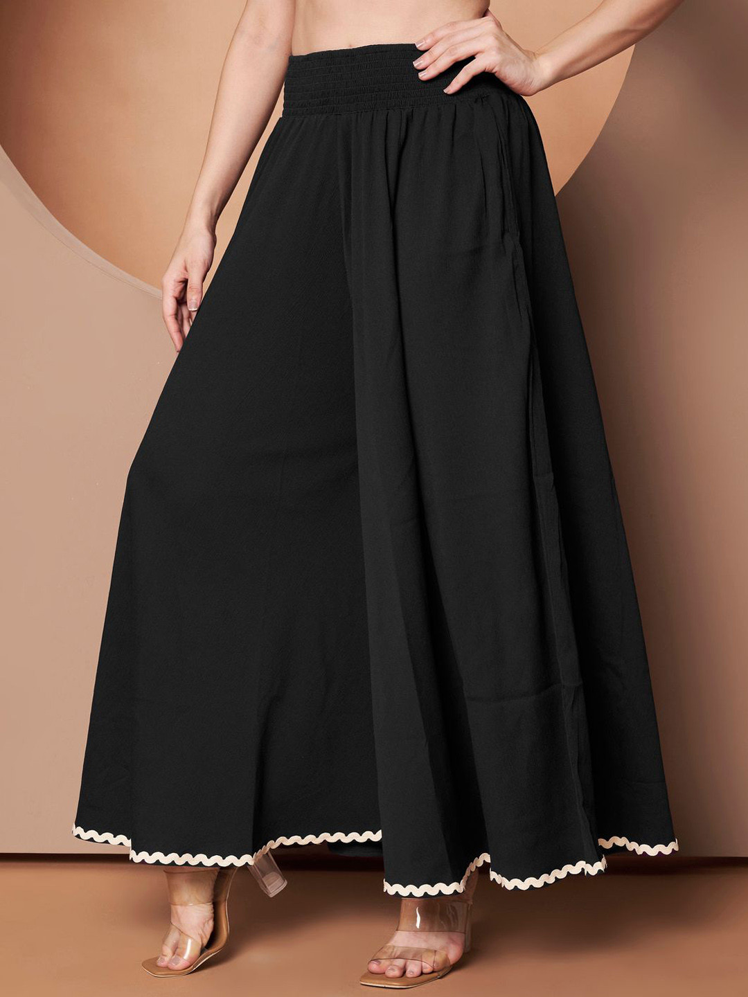 ZWERLON Women Western Flared Palazzos