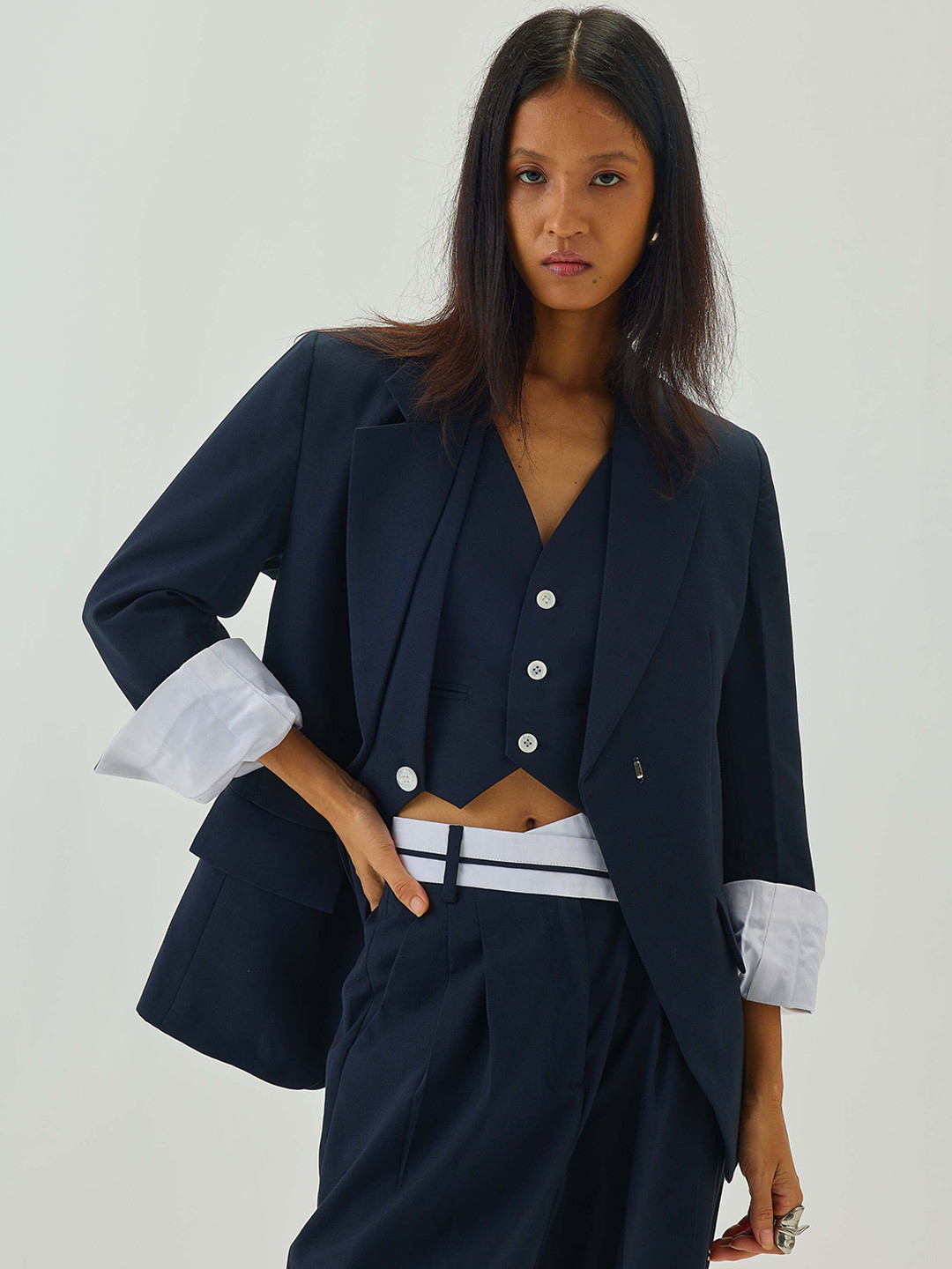 Shop Staple Women Tailored Fit Single Breasted Blazer