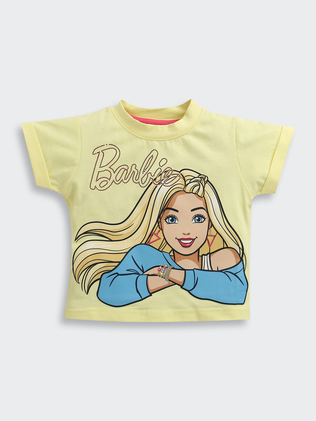 Tiny Girl Girls Barbie Graphic Printed Round Neck T-shirt
