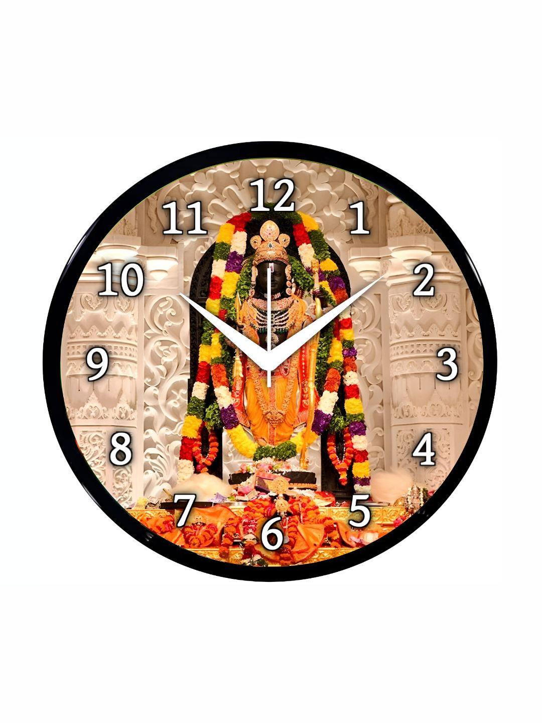 Babawill Black & Red Printed Wall Clock