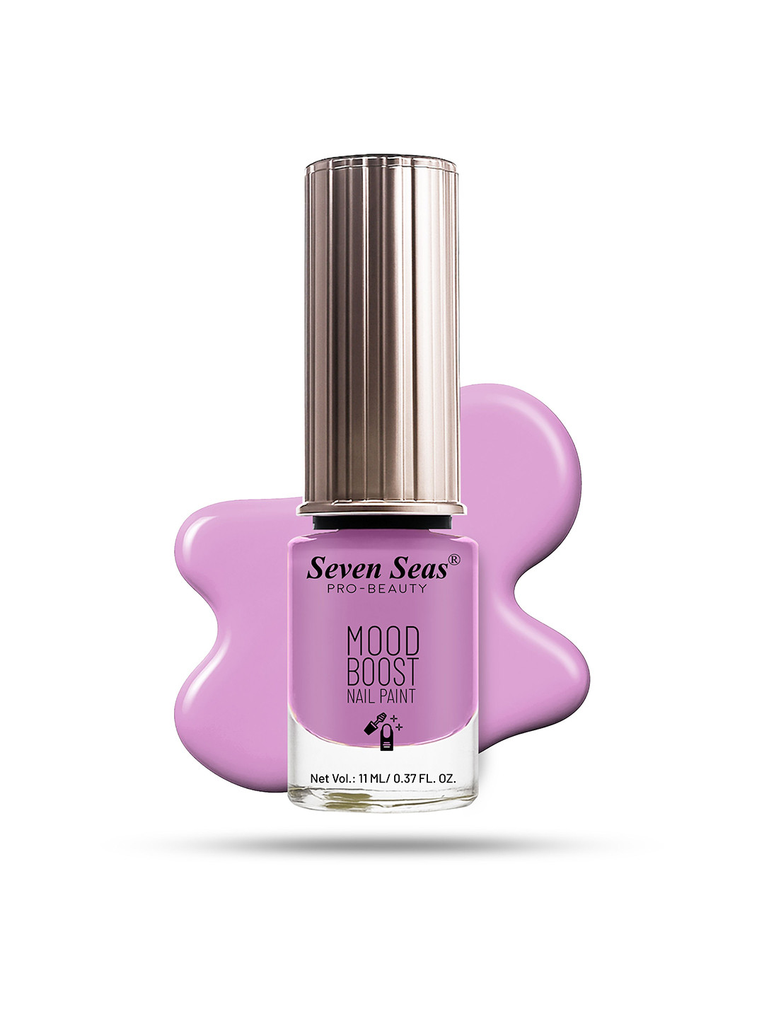 Seven Seas Mood Boost Long Lasting & Chip Resistant Nail Paint - 11 ml - Orchid 72