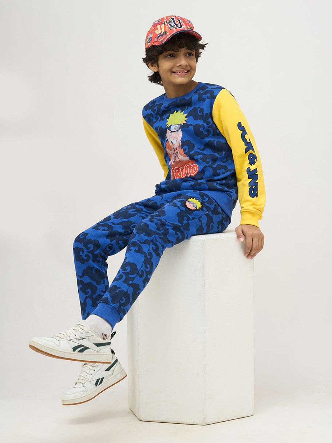 Jack & Jones Junior NARUTO- SHADOW, Naval Academy Boys Printed Sweatshirt