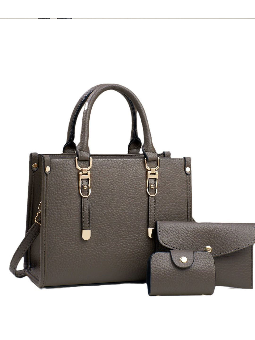 StyleCast Women Textuerd Structured Handheld Bag With Wallet & Card Holder