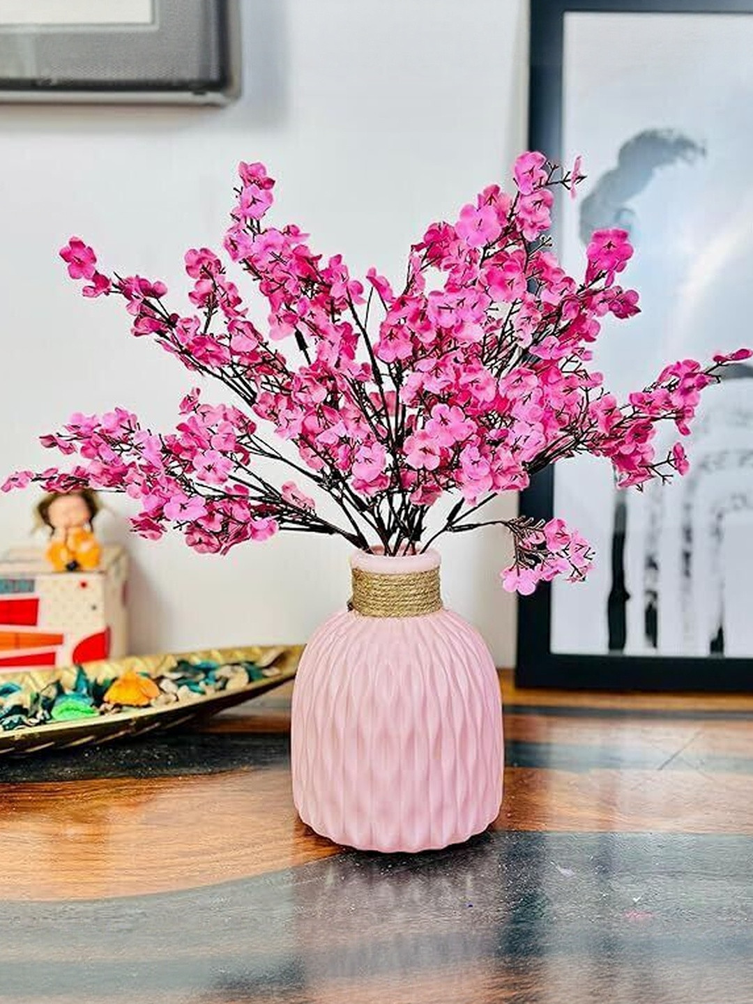 Dekorly Unisex Non-Hanging Artificial Flowers & Plants With Pot