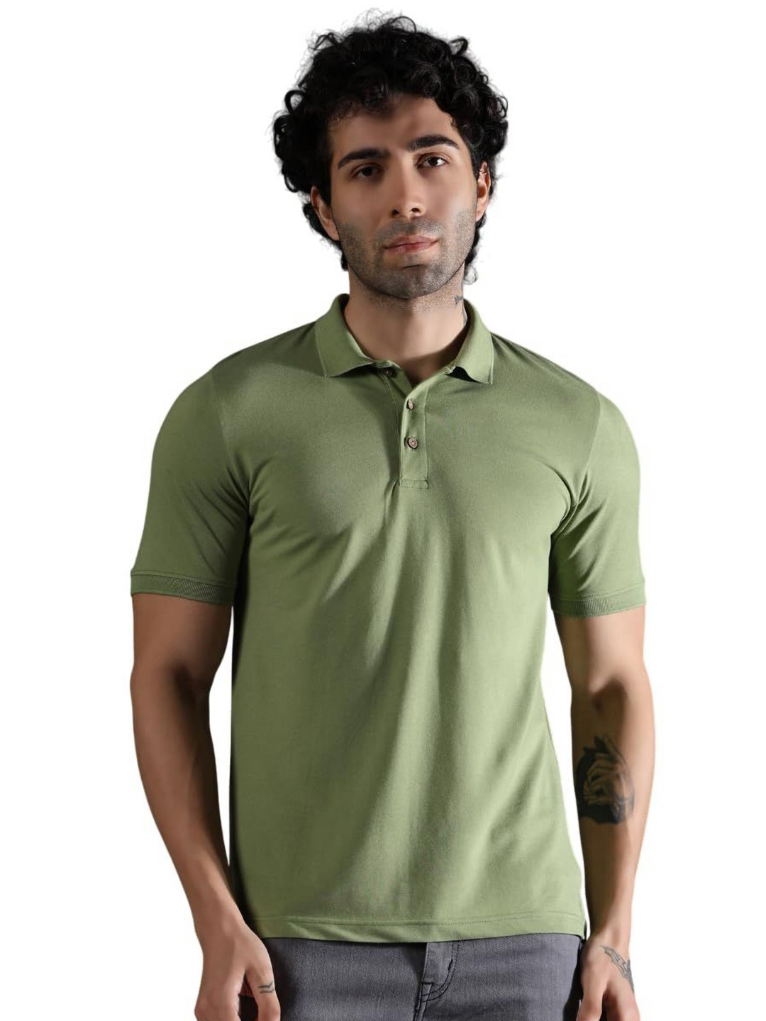 NATUREFAB Polo Collar Regular Fit Bamboo T-shirt